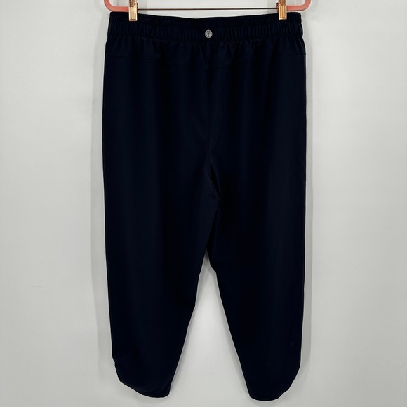 T by Talbots Women's Navy Blue Capris Size Large Elastic Waist Casual Pants - Picture 6 of 10